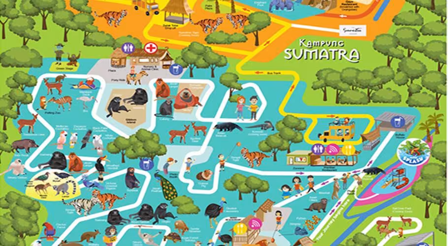 Bali Zoo of Sukawati Map of Bali Zoo Bali Zoo of Sukawati Map of Bali Zoo
